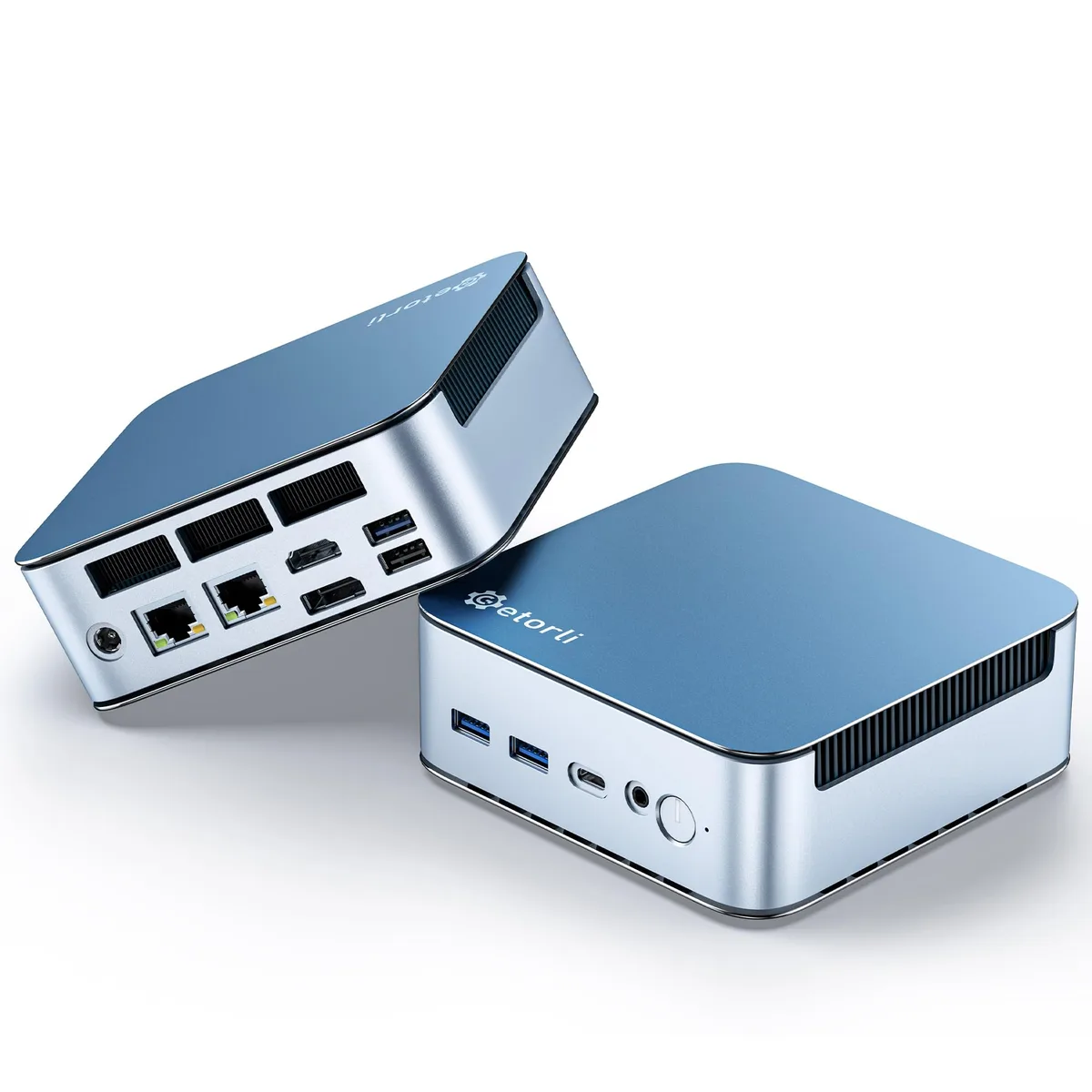 Getorli Mini PC, Ryzen 5 7430U (Beats 7330U/5300U), 16 GB DDR4 RAM 512G SSD, Dual 2.5G LAN